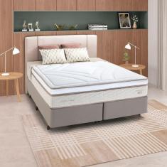 Imagem de Colchão King Molas Ensacadas Rouge 193x203x32cm Herval Branco / Bege