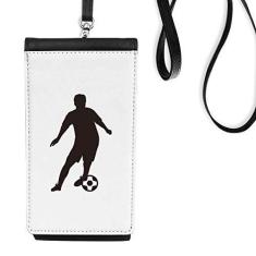 Imagem de Bolsa para celular com desenho de futebol americano, bolso preto