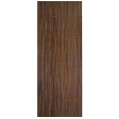 Imagem de Kit com 2 Folhas de Porta Madeira Decorada 210x70cm Espessura 3,5cm Cantareira Mgm Carvalho Quebec