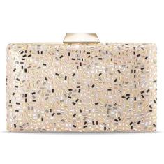 Imagem de Aheli Bolsas de mão de mão de presente para mulheres, casamento, feitas à mão, para noite, festa, nupcial, clutch, Cobre