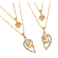 Imagem de Colar Duplo Amizade Best Friends Eternas Amigas Folheado 18k