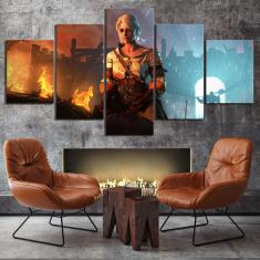 Imagem de Quadro Decorativos The Witcher com 5 peças 130x65 1