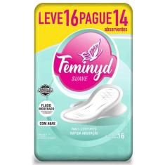 Imagem de Absorvente Feminyd Suave com Abas leve 16 pague 14