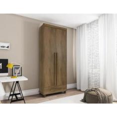 Imagem de Guarda Roupa Solteiro com 2 Portas 1 Gavetas Dubai Cinamomo