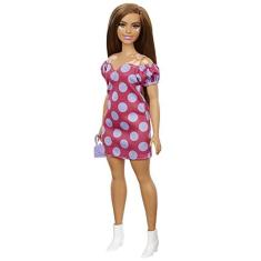 Imagem de Boneca Barbie Fashionistas #171 com Vestido de Bolinhas, Brinquedo para Crianças de 3 a 8 Anos