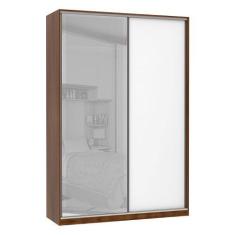 Imagem de Guarda Roupa 2 Portas De Correr Alumínio Inox Com Vidro Reflecta Prata