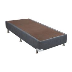 Imagem de Cama Box Base Universal Solteiro Suede Gray 78X188x20 Ortobom