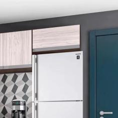 Imagem de Armário de Cozinha Aereo 60cm Andréia 1 Porta Cor Castanho e Avelã ajl