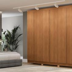Imagem de Guarda-roupa 6 Portas com Pés Canela