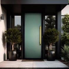 Imagem de Porta De Aluminio 210x100cm Com Puxador Super Murano Brimak P