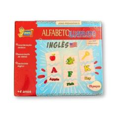 Imagem de Quebra-Cabeça Alfabeto Ilustrado Inglês - 79 Peças - Uriarte