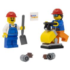 Imagem de Equipe De Construtores De Construção Lego City Com Tamper E Ferramentas