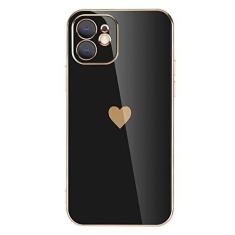 Imagem de Capa de telefone de proteção de lente de revestimento sólido para iPhone 12 11 Pro Max X XR XS Max 7 8 6 6s Plus SE 3 2022 13 Pro Max Capa macia, preta, para iPhone 12 Pro