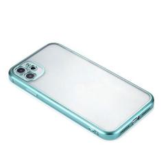 Imagem de Capa transparente com moldura quadrada revestida de luxo para iPhone 12 11 Pro Max Mini XS XR X 7 8 Plus SE 2 Capa de silicone macio transparente fosco, verde, para iPhone 8 Plus