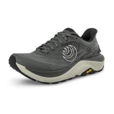 Imagem de Topo Athletic Ultraventure 4 Tênis de corrida masculino confortável acolchoado durável 5 mm Drop Trail Tênis atlético para corrida em trilha, Cinza/cinza, 38