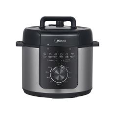 Imagem de Panela de Pressão Mecânica Preta e Inox 4L Midea