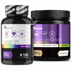 Imagem de Multivitaminico 120 Caps + Creatina 100g Creapure Growth