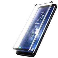 Imagem de Pelicula De Vidro 3d Para Samsung Galaxy S8 Plus Tela Curva Cola Na Tela Toda - Transparente Com Borda 