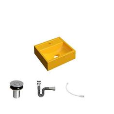 Imagem de Kit Cuba Q32 C/Válvula Click 1''B (2,6cm) + Sifão Cromado + Flexível 