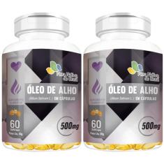 Imagem de Kit 2X Óleo De Alho 500Mg 60 Cápsulas - Flora Nativa