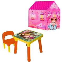 Imagem de Mesinha Infantil Masha E O Urso Desmontável + Barraca Cabana - Monte L