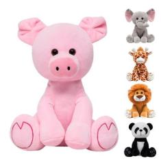 Imagem de Pelúcia para bebê infantil safari animais fazenda decoração antialérgi
