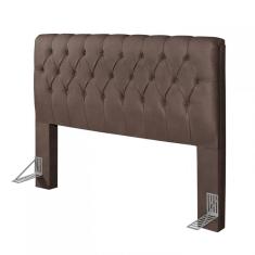Imagem de Cabeceira Queen Estofada 163Cm Grécia Carmolar Chocolate