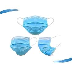 Imagem de Máscara Descartável Proteção Tripla Camada C/Clipe Nasal 100 Unidades  Anvisa