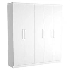 Imagem de Guarda Roupa Casal 5 Portas 2 Gavetas Foscarini Branco