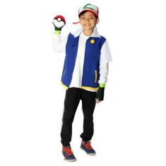 Imagem de Fantasia Ash Pokémon Anime Cosplay Infantil Kit 2 Itens - Jade Fashion