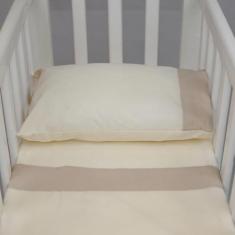 Imagem de Jogo De Lençol Para Mini Berço 3 Peças Poá Caqui - Tropical Baby