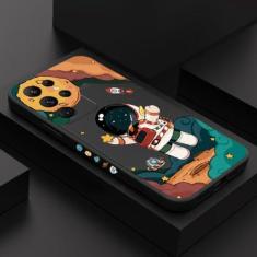 Imagem de Capa de telefone de astronauta do espaço bonito dos desenhos animados para Samsung A54 Capas Galaxy A14 A34 A13 A33 A53 A32 A52 S23 Ultra S22 Plus S21 FE Capa, 1, para S21 FE