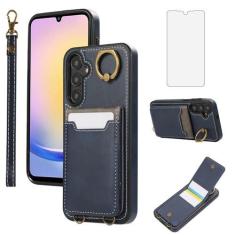 Imagem de Asuwish Capa de telefone para Samsung Galaxy A05s/A05 com protetor de tela de vidro temperado capa carteira e suporte de anel fino suporte de cartão couro PU acessórios para celular Ao5s Ao5 A 05s 05