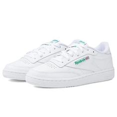 Imagem de Reebok Tênis unissex Club C 85, Ftwr Branco/Ftwr Branco/Dourado, 34