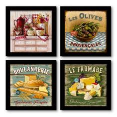 Imagem de Quadro Decorativo Composê 40X40 Cm Food Cozinha