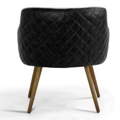 Imagem de Kit 02 Poltronas Decorativas Jade Pés Palito Madeira C-315 Corano Tressê Linho  Claro - Domi