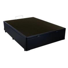 Imagem de Cama Box Baú Casal Premier AColchões Corino Preto 41x138x188