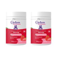 Imagem de Creme Para Pentear Vita Seiva 950g Morango - Kit c/ 2un