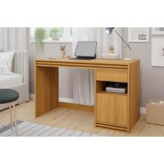 Imagem de Mesa Computador Escrivaninha Mila c/ 1 Porta e 1 Gaveta Nature - Permóbili