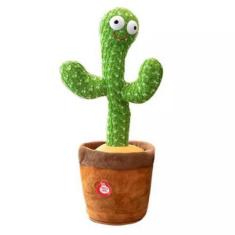 Imagem de Cacto De Brinquedo Em Pelúcia Fala Toca Música Recarregável - Zxz