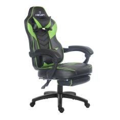 Imagem de Cadeira gamer reclinável com apoio de pés Alien Healer TM Preto/Verde