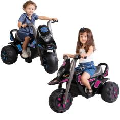 Imagem de Mini Moto Elétrica Infantil 6v Menino Menina Fox Dark - Biemme