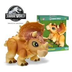 Imagem de Boneco Dinossauro Triceratops Dino Baby Jurassic World Pupee - Puppe