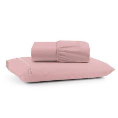 Imagem de Lençol Solteiro 2 Peças Percal 400 Fios Macio E Confortável - Bruno Pa