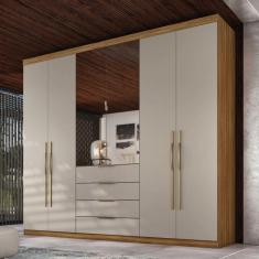 Imagem de Guarda-Roupa Casal Giardino 6 Portas Amêndola/Nude Prime Tx - Demóbile