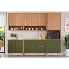 Imagem de Cozinha Completa Divina 5 Peças (2Aéreos+2Balcões+1Paneleiro) CZ001 Fr