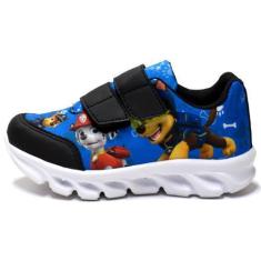 Imagem de Tenis Masculino De Led Infantil Patrulha Canina Meninos + Oculos + Rel