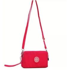 Imagem de Bolsa Deitado Três Zíperes Feminina Impermeável Transversal - Unistar,