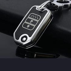 Imagem de TPHJRM Capa da chave do carro em liga de zinco, capa da chave, adequada para Honda Accord City Civic Crv Elemento adequado para Hrv Odyssey Crider Jed Spirior