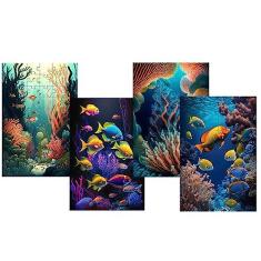 Imagem de 4 Quebra-cabeças Cognitivos Profundezas do Mar de 60 peças